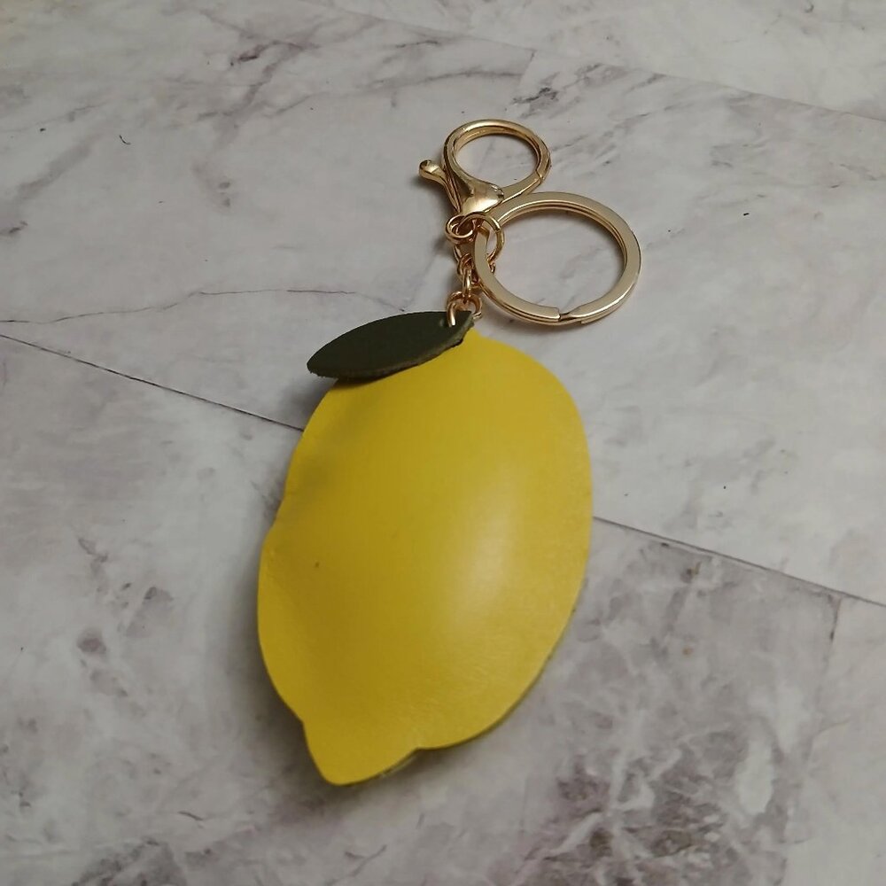 Lemon handbag Charm Genuine Leather - Flat